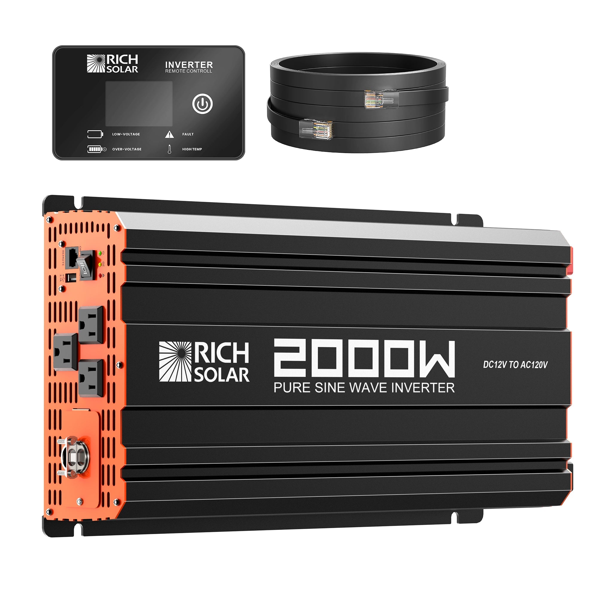 Rich Solar Pure Sine Wave Inverter 2000W 12V