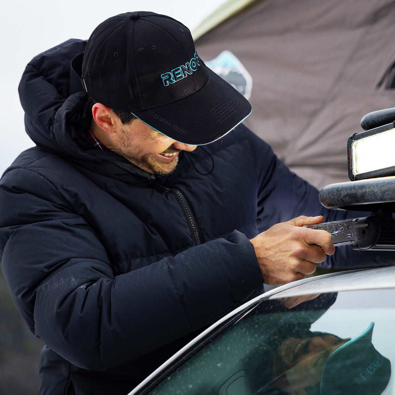 Renogy | Canvas Mesh-back Cap | RLS01BH-BK-US