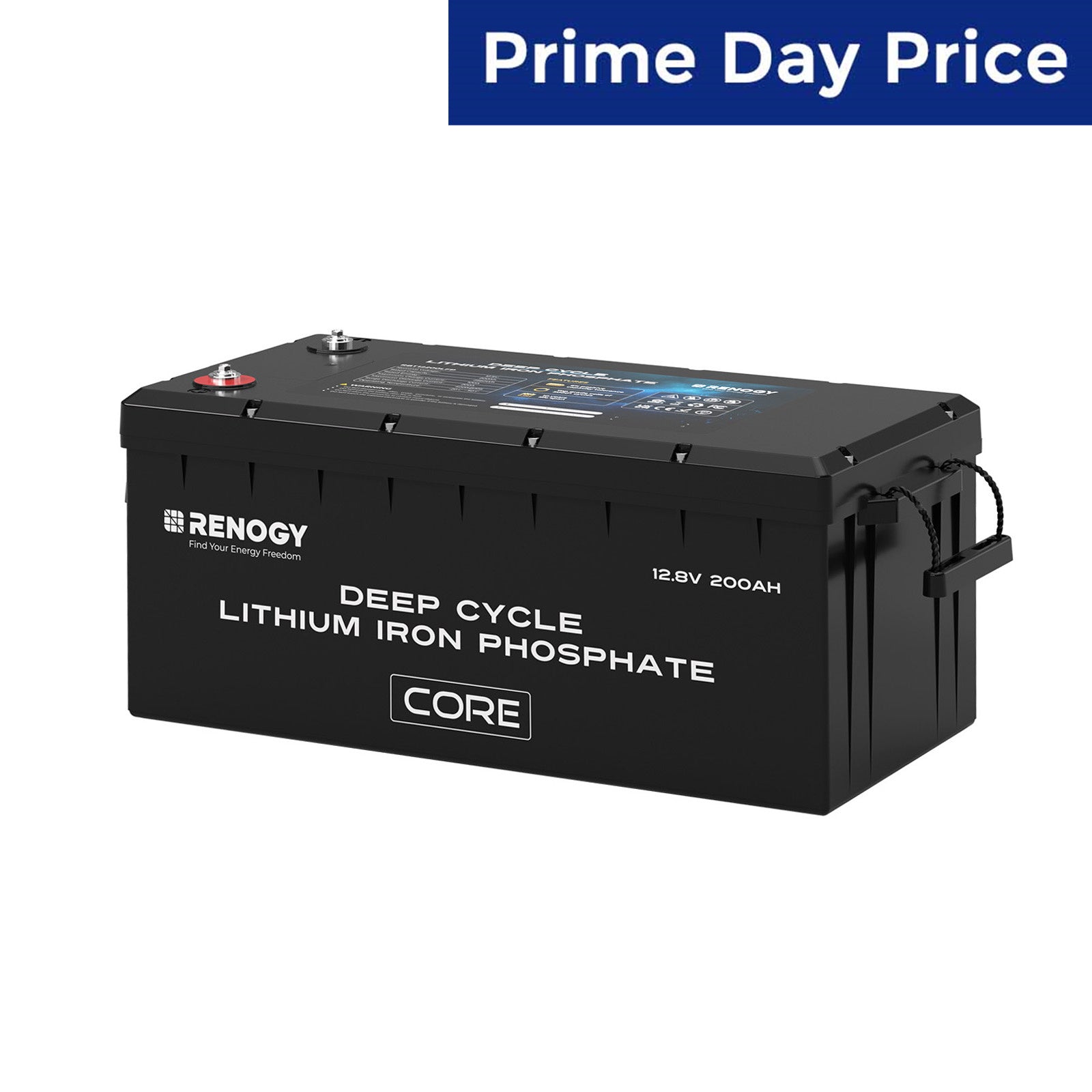 Renogy | 12V 200Ah Deep Cycle Lithium Iron Phosphate Battery Core Series | RBT12200LFP-TS-US