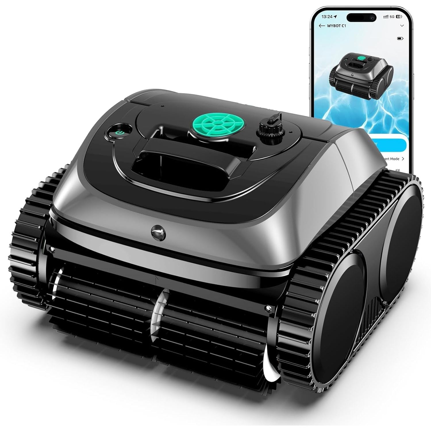 WYBOT C1 Cordless Robotic Pool Cleaner Gray