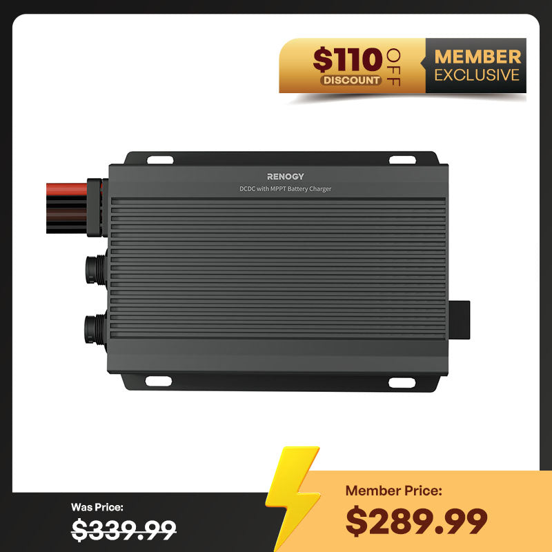 Renogy | 12V/24V IP67 50A DC-DC Battery Charger with MPPT | RBC2125DS-21W-US
