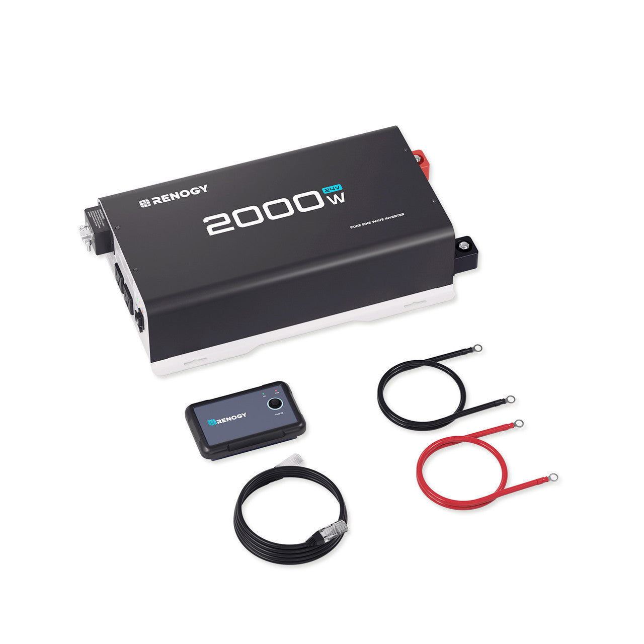 Renogy | 2000W 24V Pure Sine Wave Inverter | RIV2420P2-12S-US