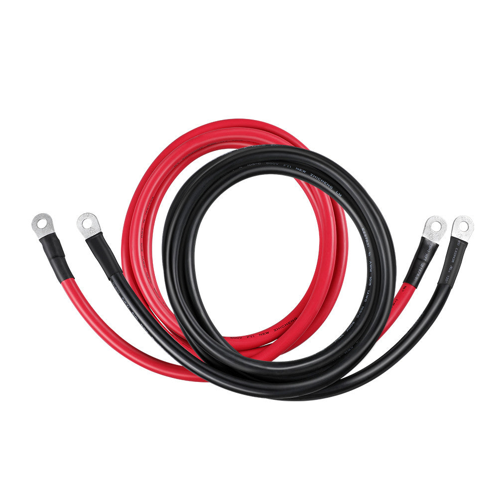 Renogy | Battery Inverter Cables for 3/8 in Lugs | RNG-INVTCB-5FT-4-US