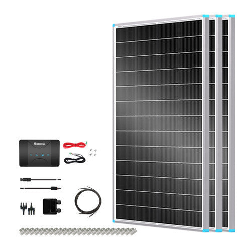 Renogy | Customizable RV Solar Kit 600W 12V | Optional 1.2kWh LiFePO4 Battery | RKIT600RT-D50D3