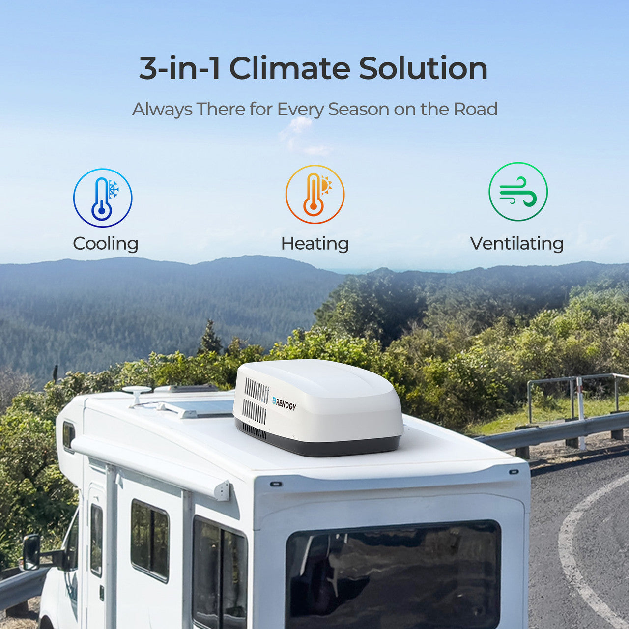 Renogy | 3-in-1 RV Air Conditioner | RRA1215-C-US