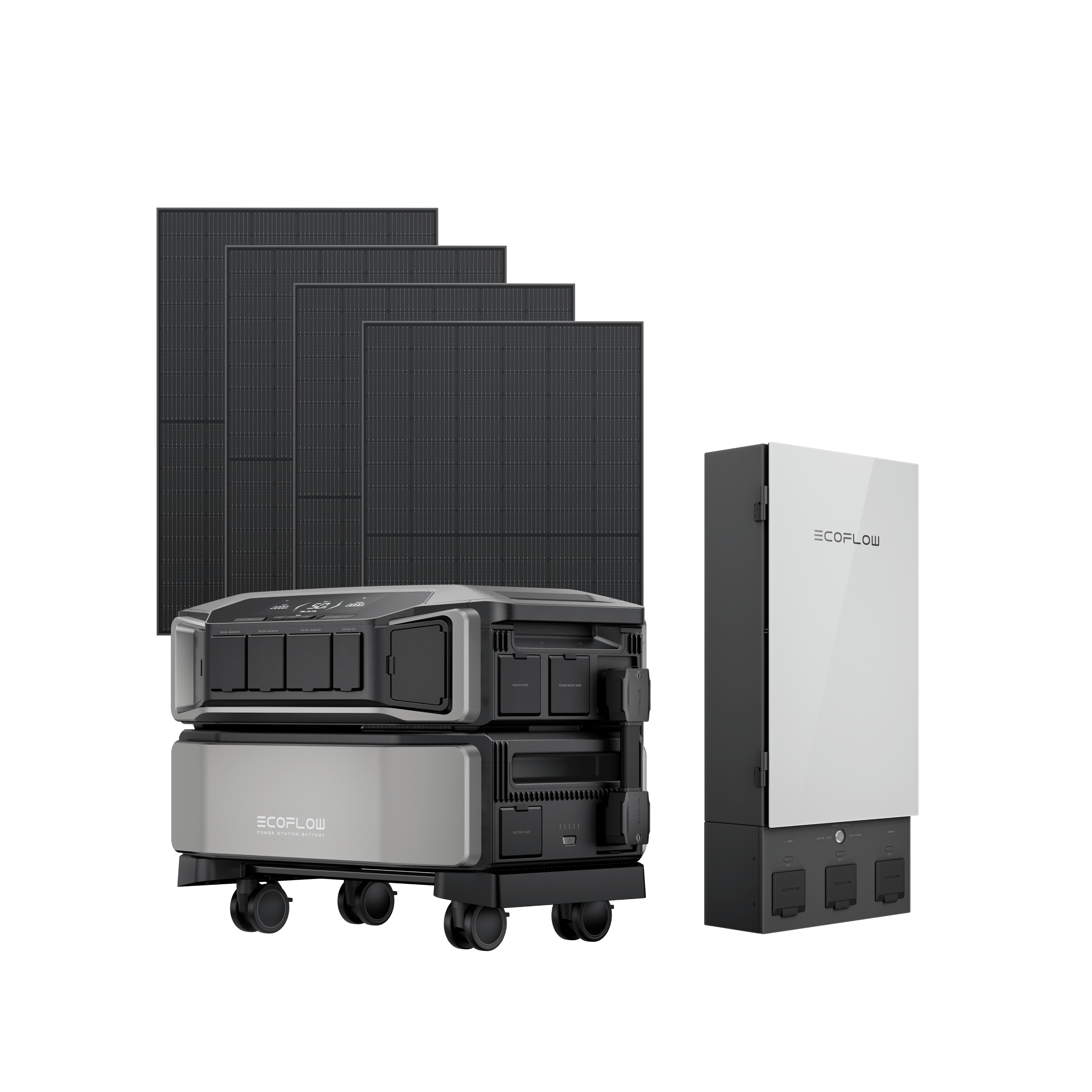 EcoFlow DELTA Pro Ultra + 4 × 400W Rigid Solar Panels + Smart Home Panel 2