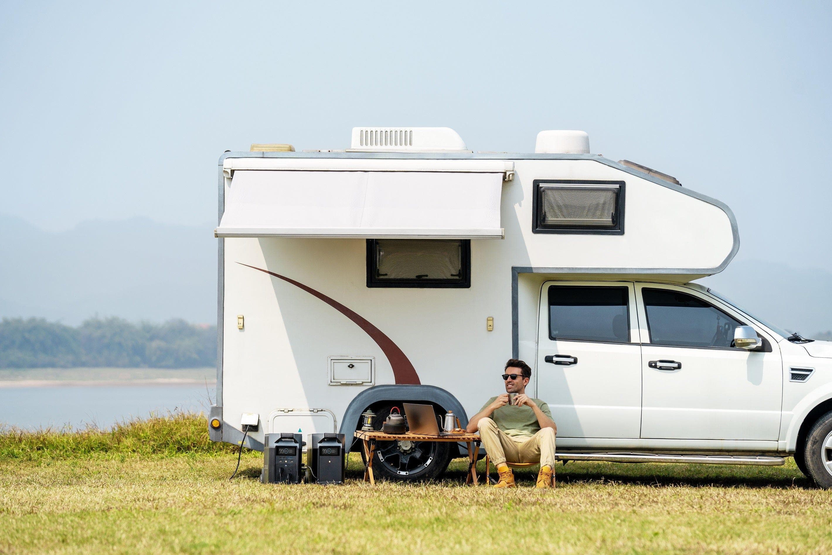 Portable RV & EV Power with EcoFlow DELTA Pro: EcoFlow DELTA Pro + Grounding Adapter