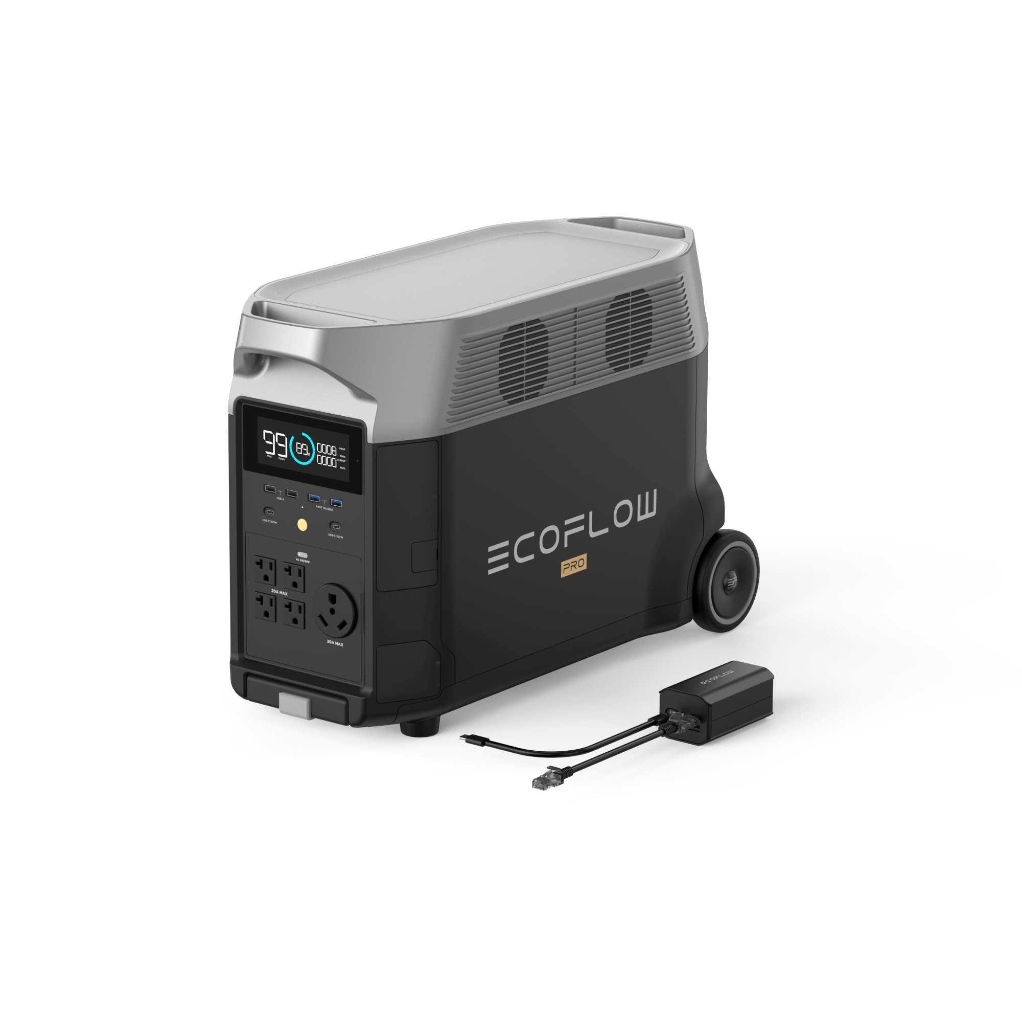 Portable RV & EV Power with EcoFlow DELTA Pro: EcoFlow DELTA Pro + Grounding Adapter