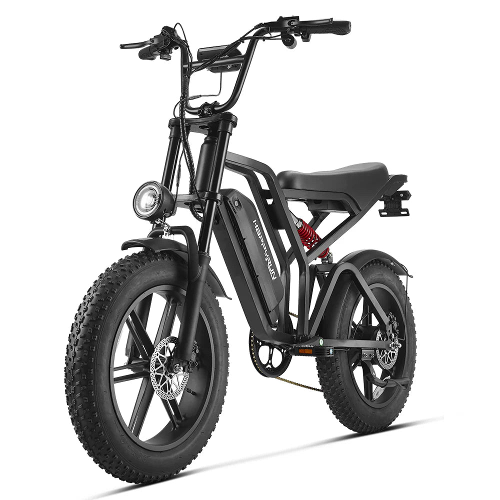 HappyRunSports Tank G60 1500W Electric Dirt Bike Fat Tire All Terrain