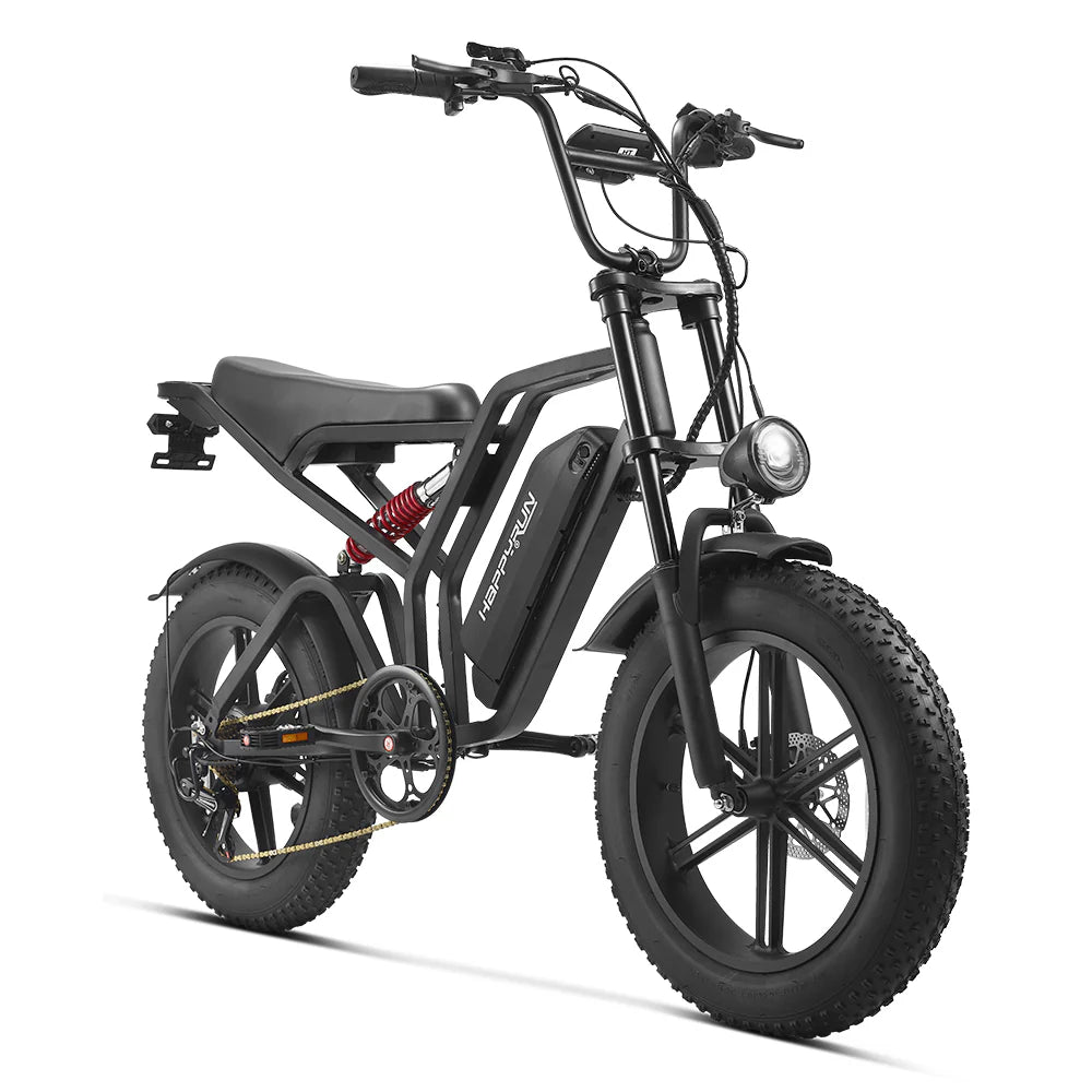 HappyRunSports Tank G60 1500W Electric Dirt Bike Fat Tire All Terrain
