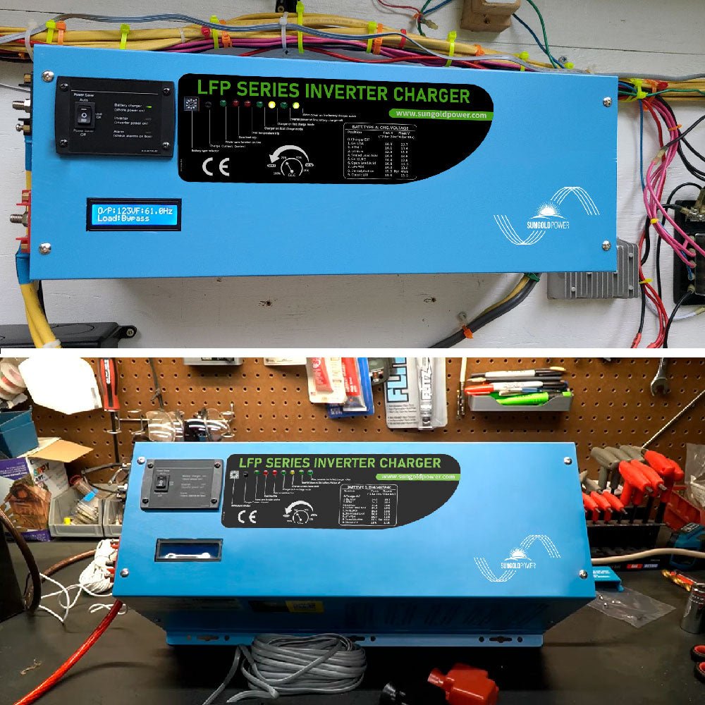 SunGoldPower 2000W/ 3000W/ 4000W DC 12V Pure Sine Wave Inverter With Charger