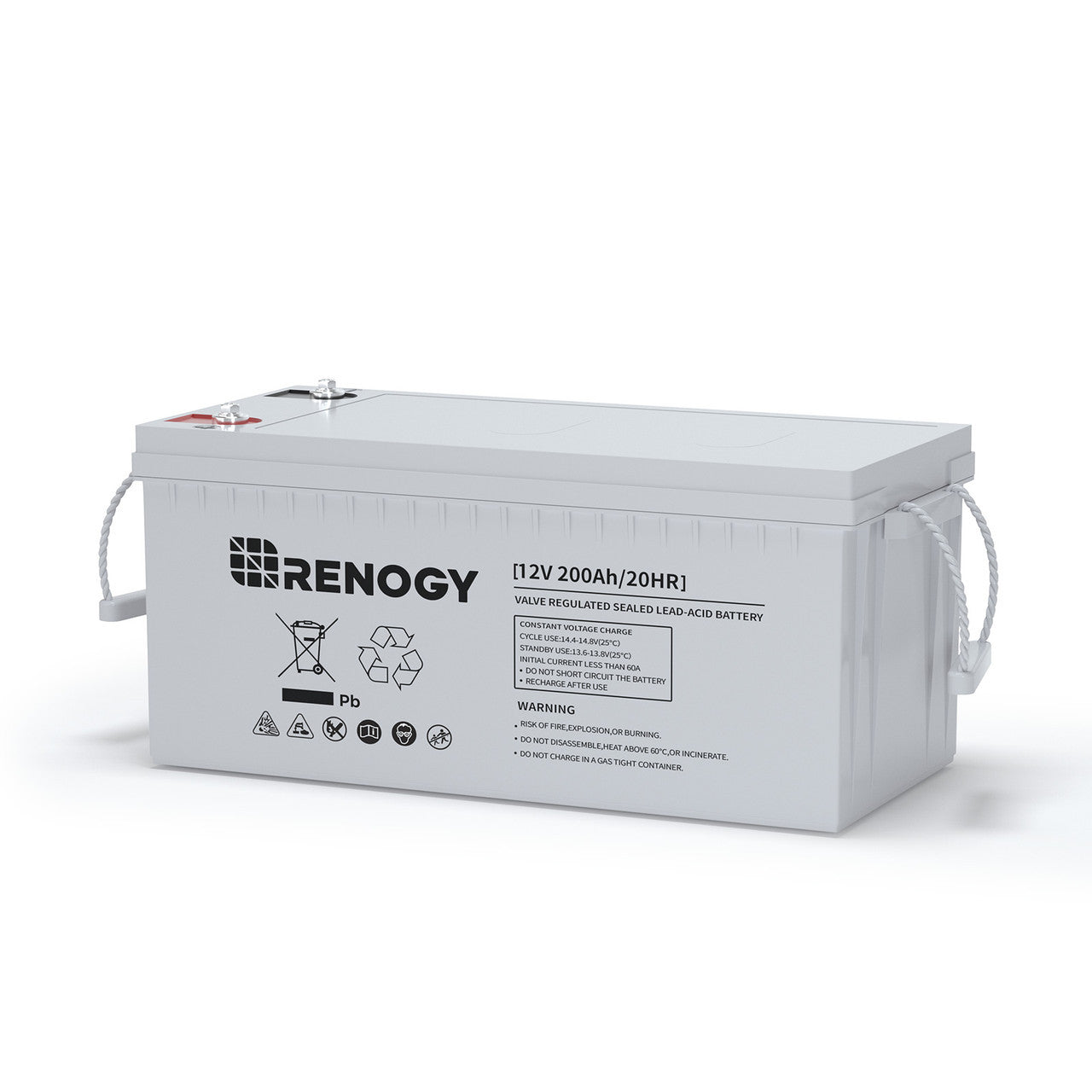 Renogy | Open Box Deep Cycle AGM Battery 12 Volt 200Ah | RNG-BATT-AGM12-200-OP-US