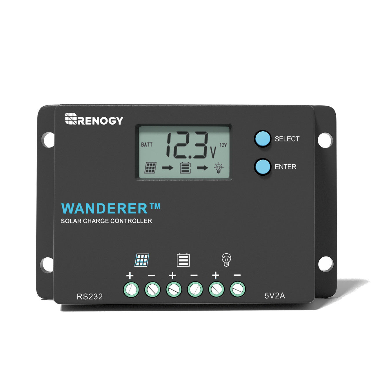 Renogy | Wanderer 10A PWM Charge Controller | RNG-CTRL-WND10-US