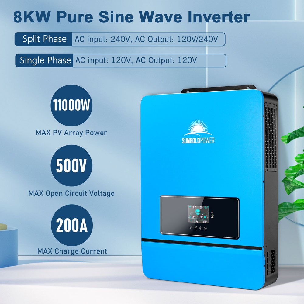 SunGoldPower 16KW 48V Split Phase Solar Inverter (2 Units Parallel)
