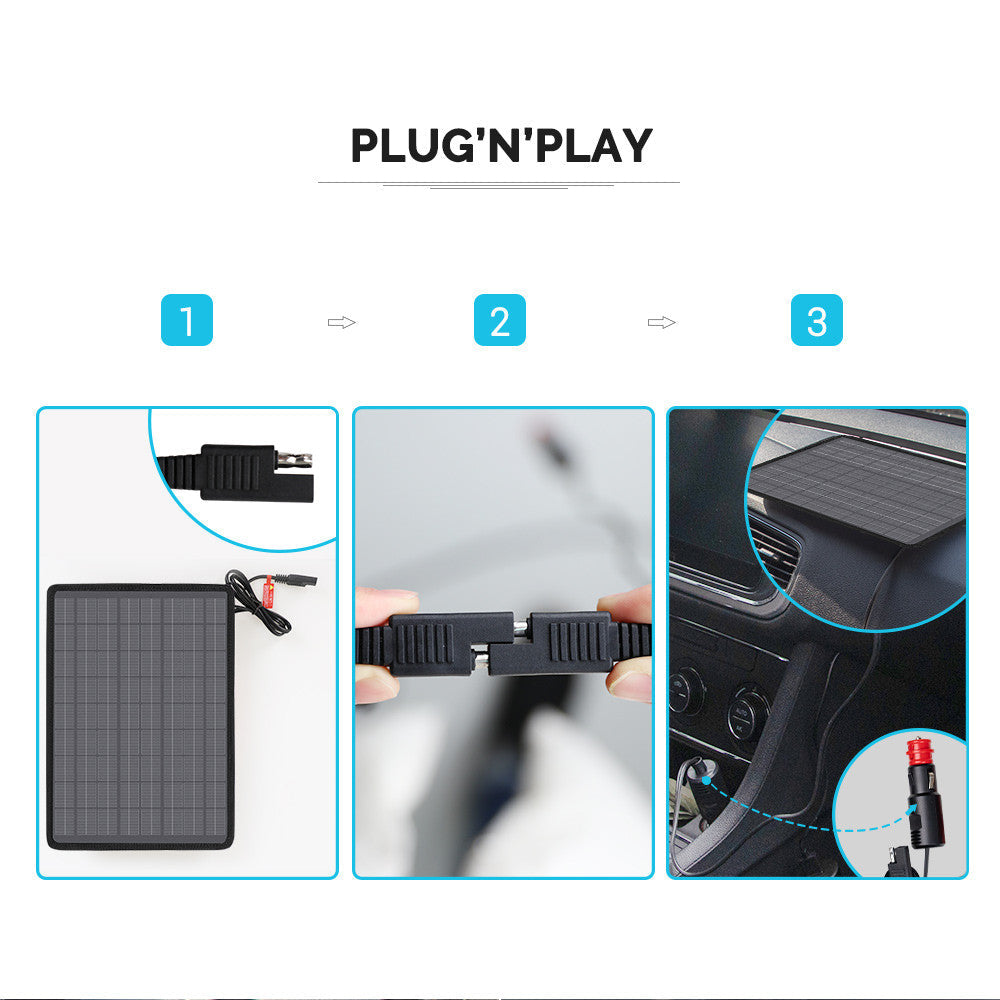 Renogy | 10W Solar Battery Trickle Charger Maintainer | RSP10TC-US