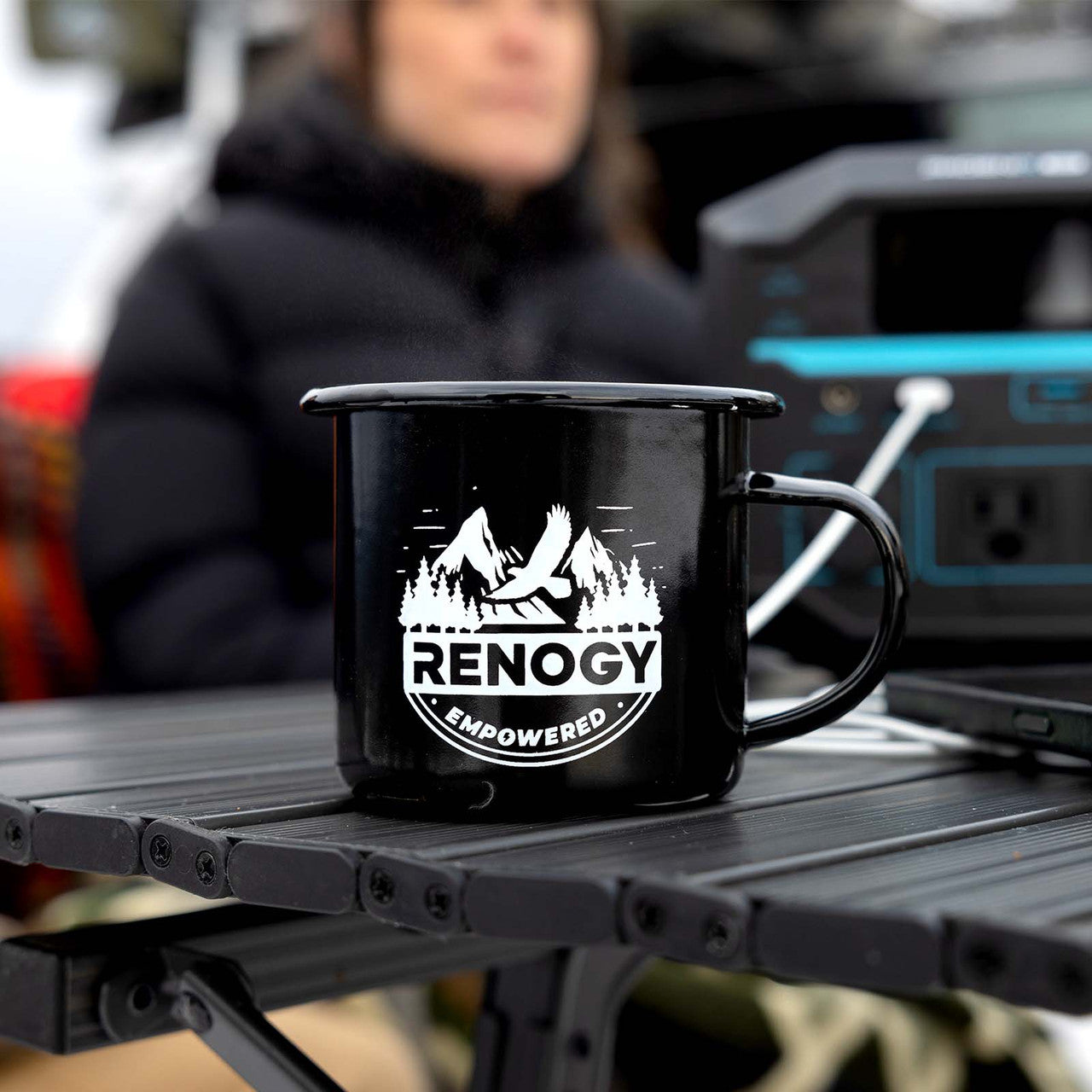 Renogy | Enamel Coffee Mug | RMC-0BK01-US