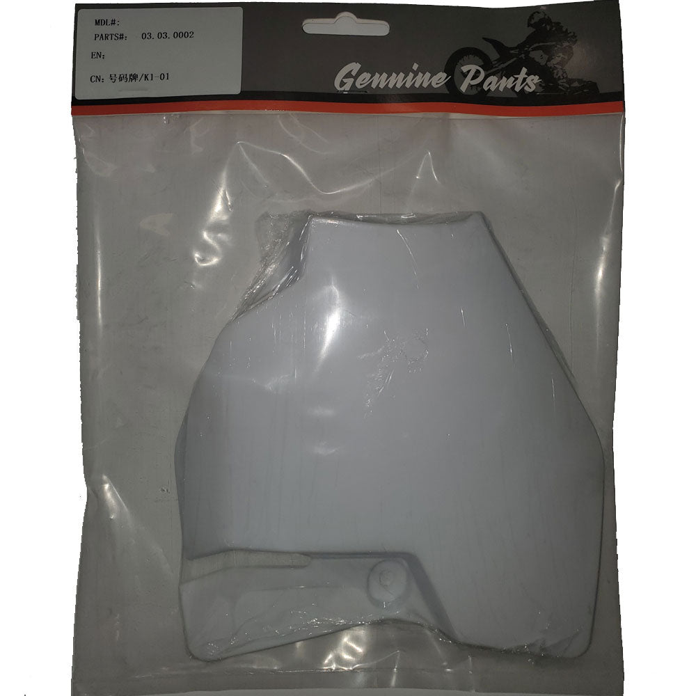 MotoTec X1 Number Plate