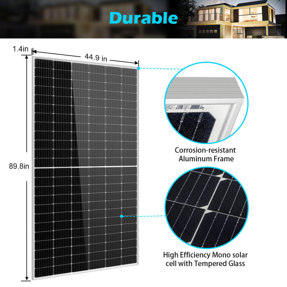 SunGoldPower 450/ 550 Watt Monocrystalline PERC Solar Panel UL 61730 CEC Listed