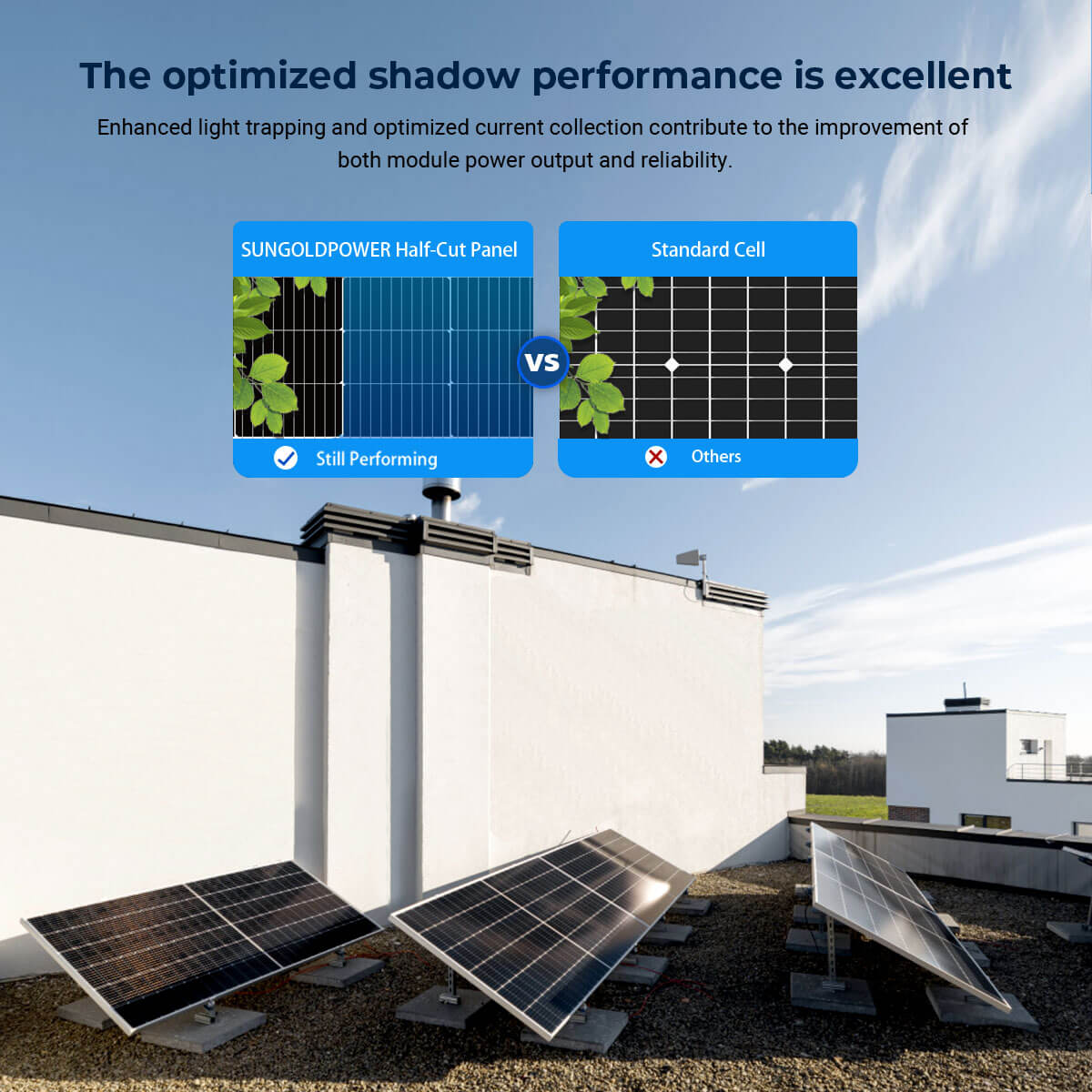 SunGoldPower 560W Bifacial PERC Solar Panel  | SGP-560-SBD (31 PANELS) UL61730