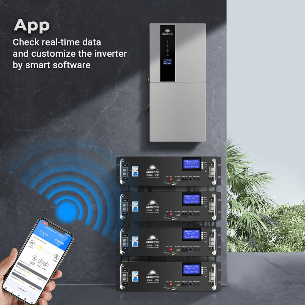 SunGoldPower 11.4kW 48V Split Phase Hybrid Solar Inverter | Whole Home Backup (200A) | SGN-11K15PRO