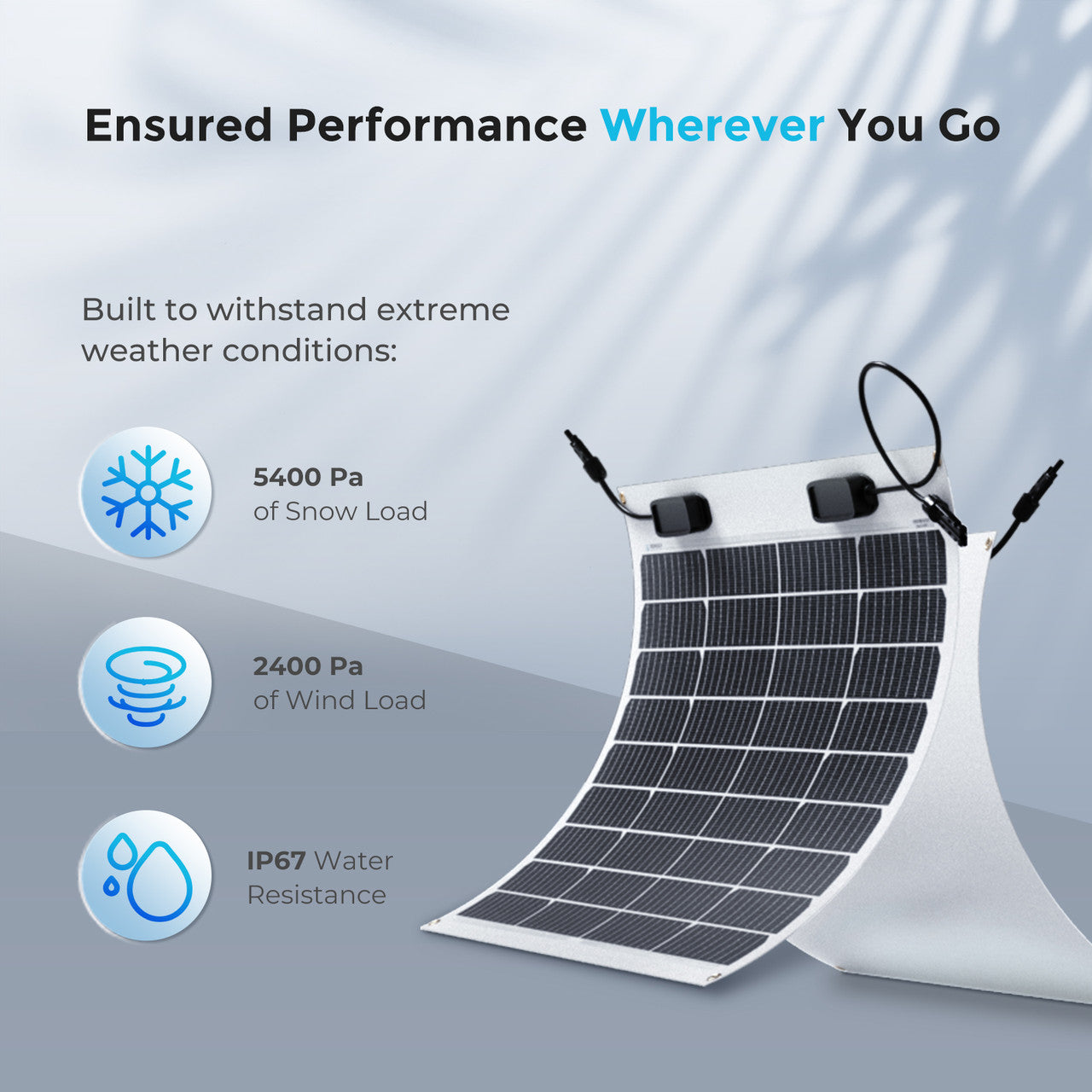 Renogy | Flexible 50W 12V Monocrystalline Solar Panel | RNG-50DB-H-US