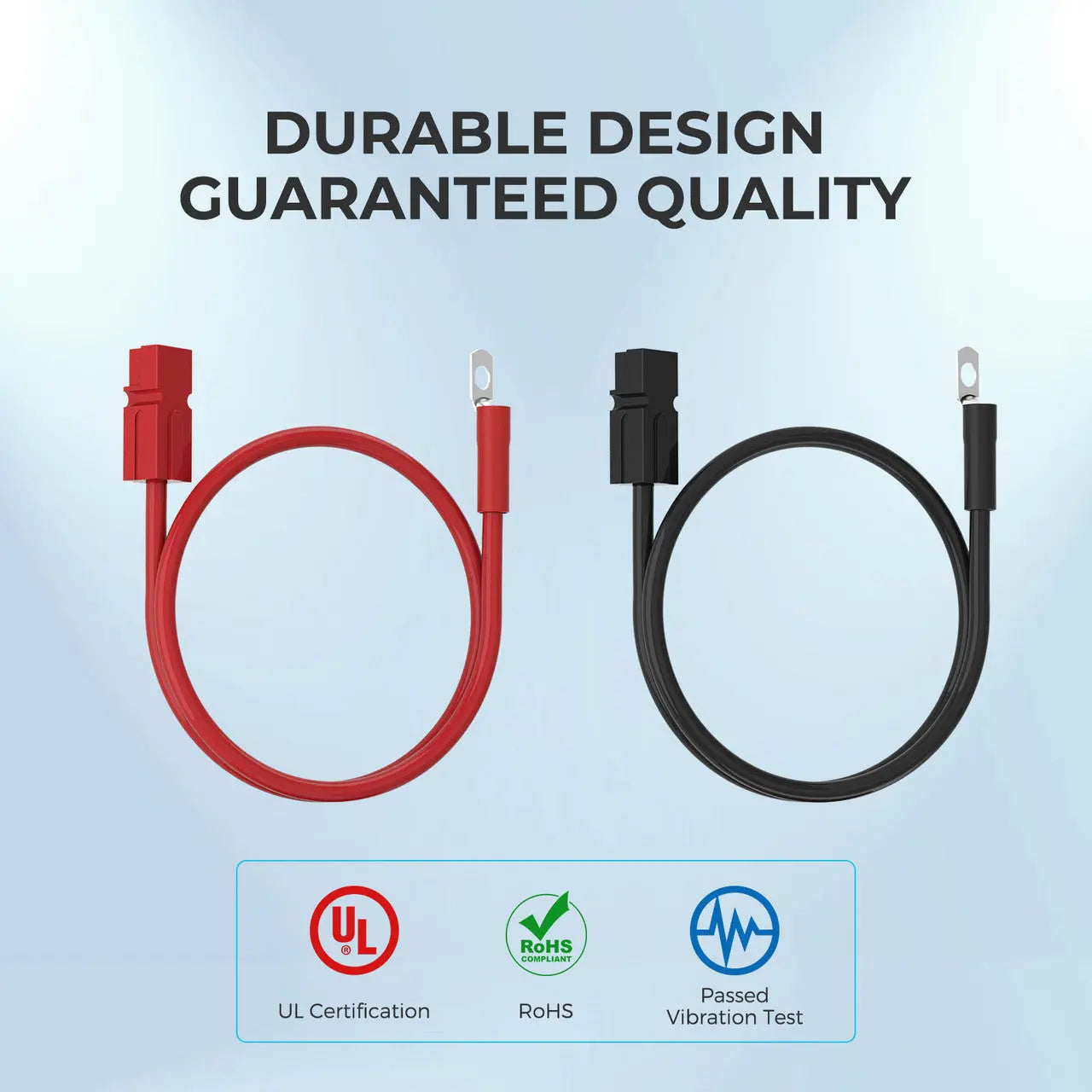 Renogy | 5FT 6AWG Anderson Adapter Cable（Anderson PP75 - 3/8 in Lugs） | RPC0506PR-75-US