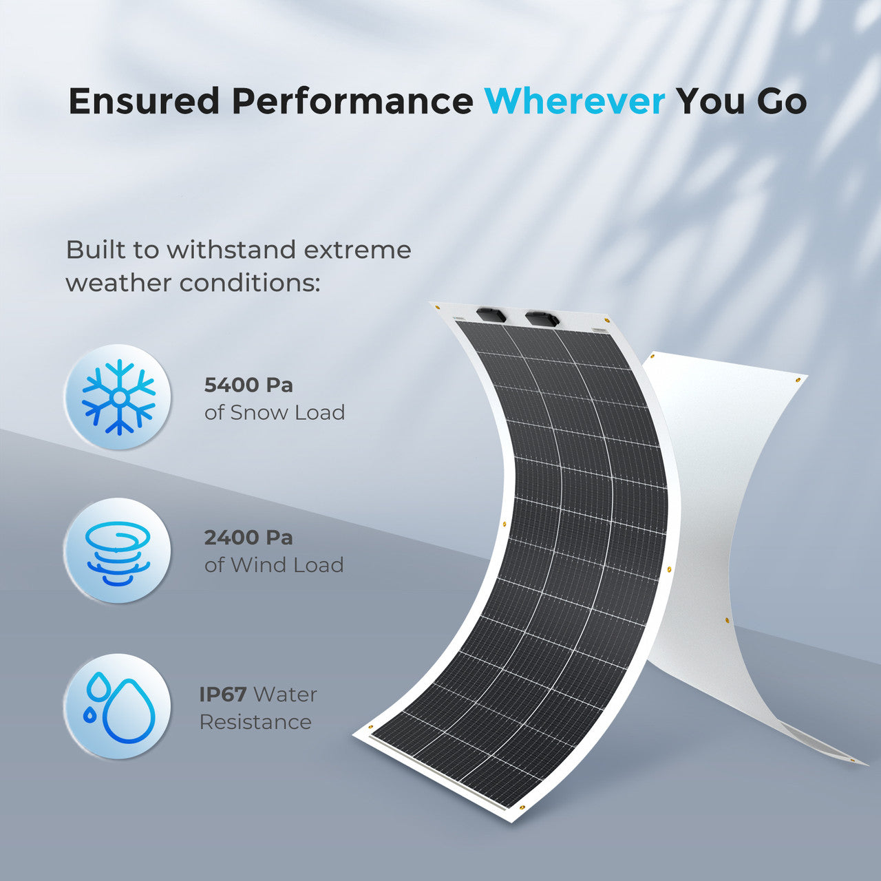 Renogy | Flexible 100W 12V Monocrystalline Solar Panel | RNG-100DB-H-US