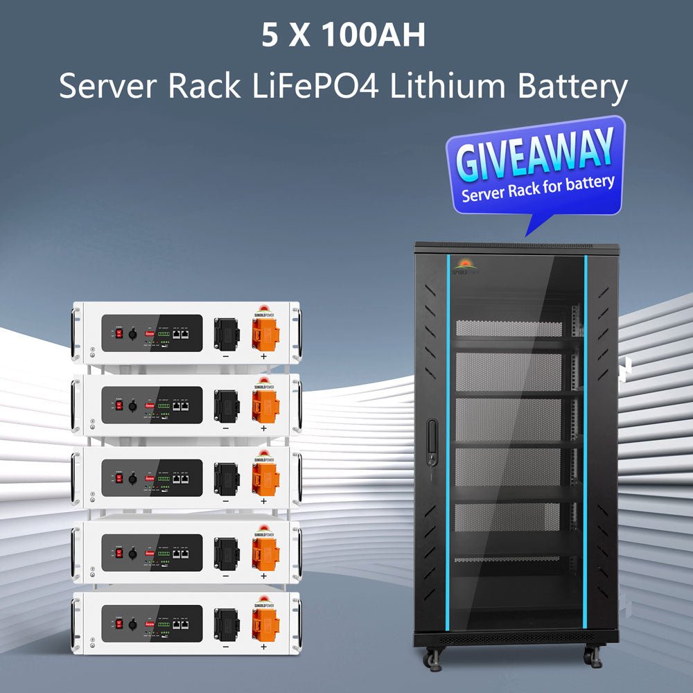 SunGoldPower OFF GRID SOLAR KIT 12 X 550 WATTS SOLAR PANELS 25.6KWH LITHIUM BATTERY 10KW SOLAR INVERTER 48VDC 120V/240V