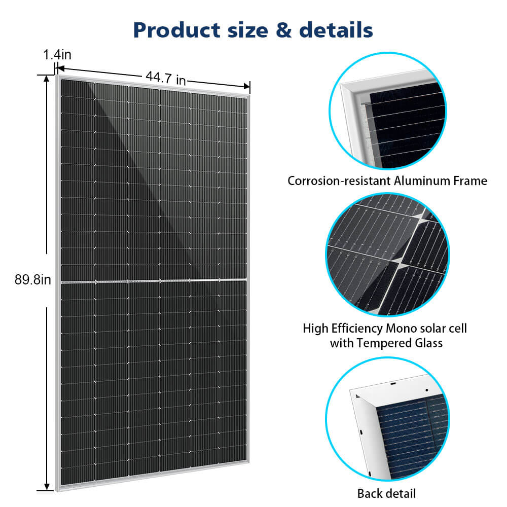SunGoldPower 560 Watt Bifacial PERC Solar Panel