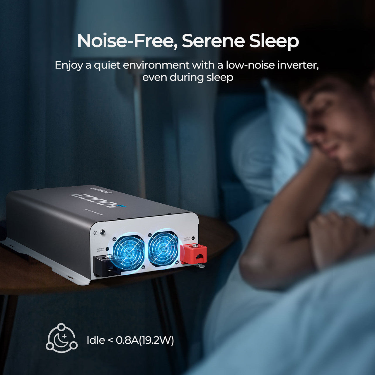 Renogy | 2000W 24V Pure Sine Wave Inverter | RIV2420P2-12S-US