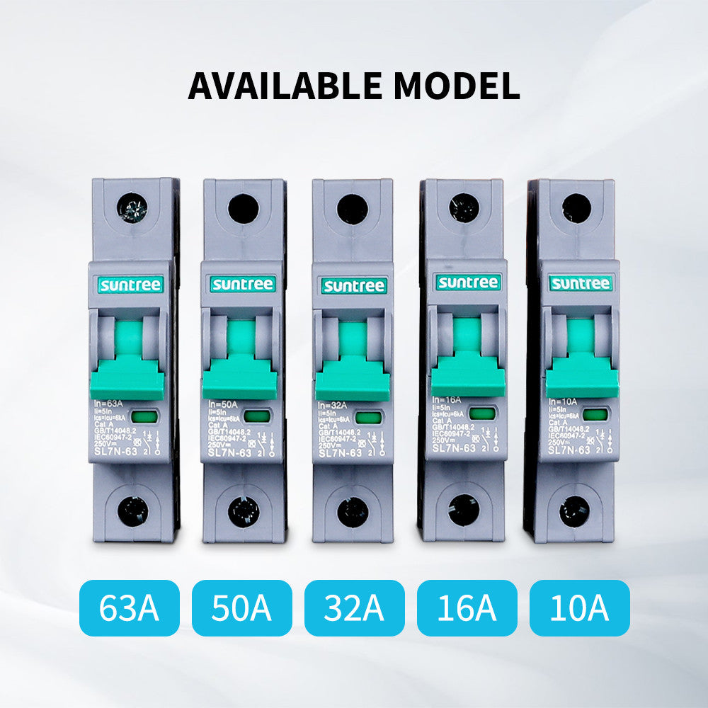 Renogy | 10A/16A/32A/50A/63A 1P DC Miniature Circuit Breaker | SUNDCCB10MN1P-US