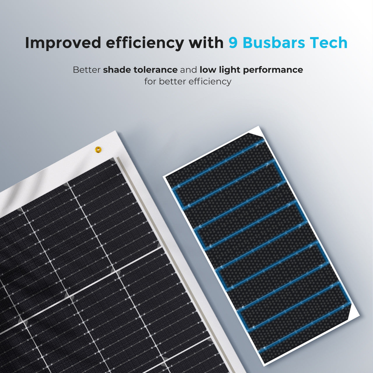 Renogy | Flexible 100W 12V Monocrystalline Solar Panel | RNG-100DB-H-US