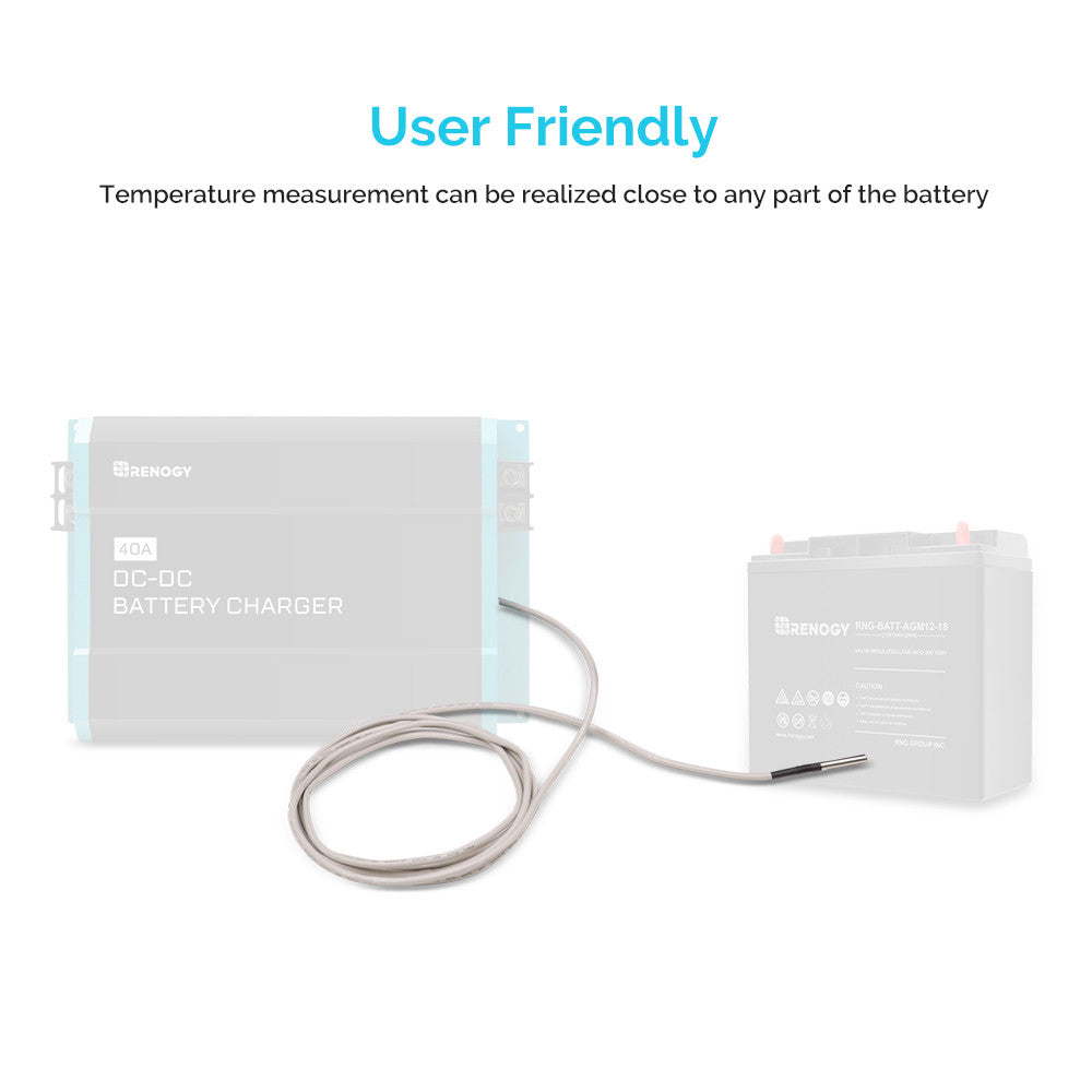 Renogy | Battery Temperature Sensor for DC to DC on-board Battery Charger | RTSDCC-US