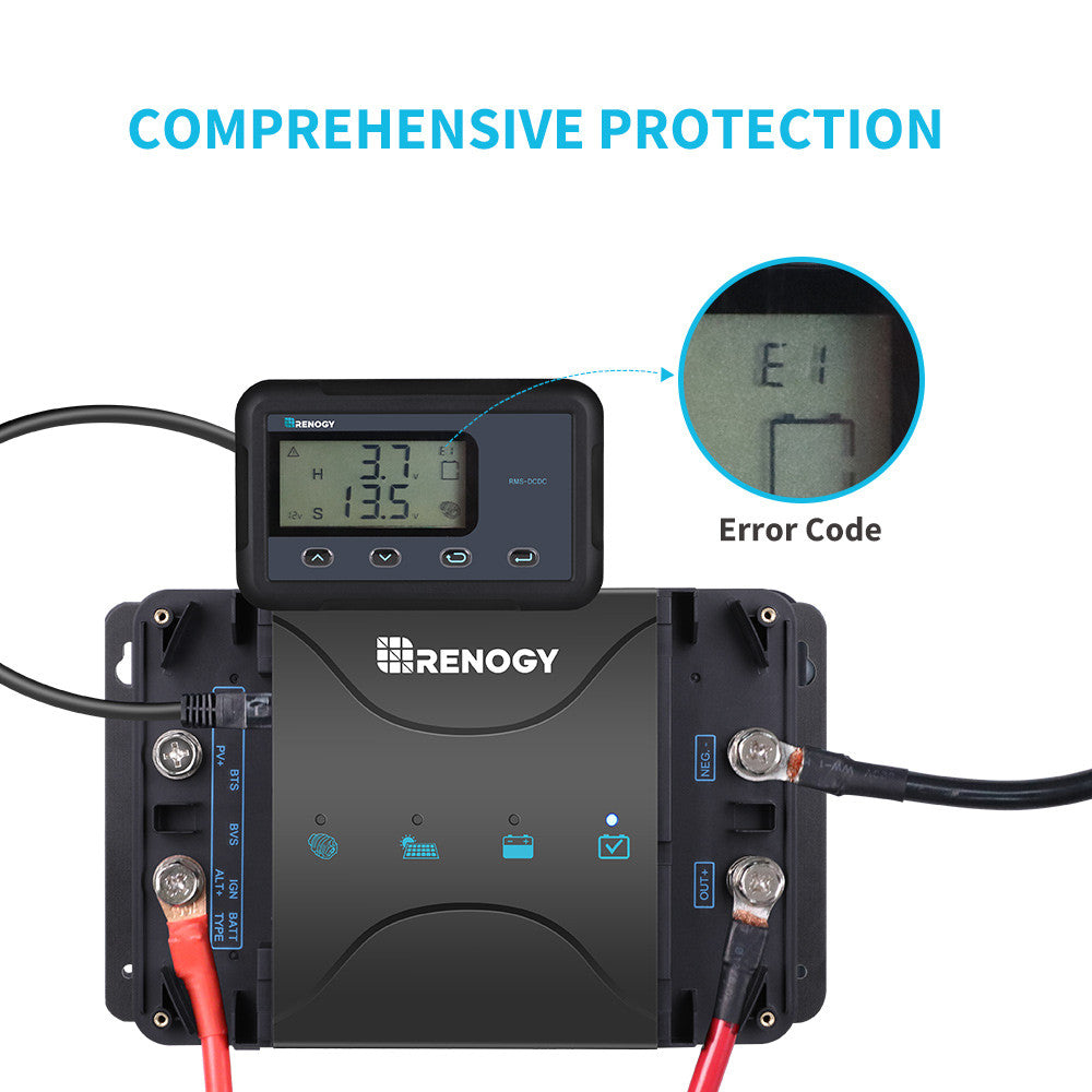 Renogy | Monitoring Screen for DC-DC MPPT Battery Charger Series | RMS-DCDC-US