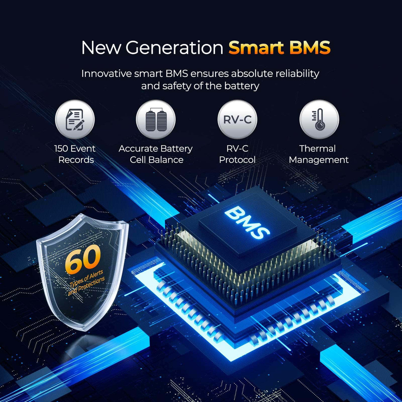 Renogy | REGO - 12V 400Ah Cold Weather LiFePO4 Battery | RBT12400LFPL-SHBTx2-US