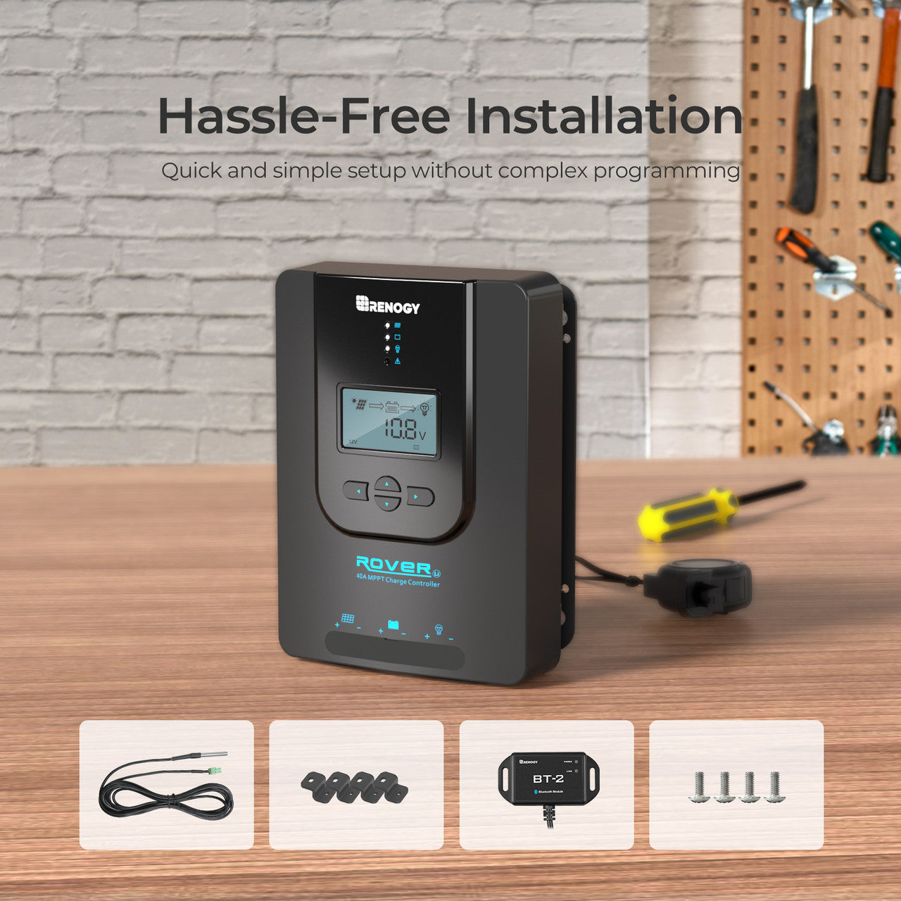 Renogy | Rover Li 20/30/40/60/100 Amp MPPT Solar Charge Controller | RNG-CTRL-RVR60-US