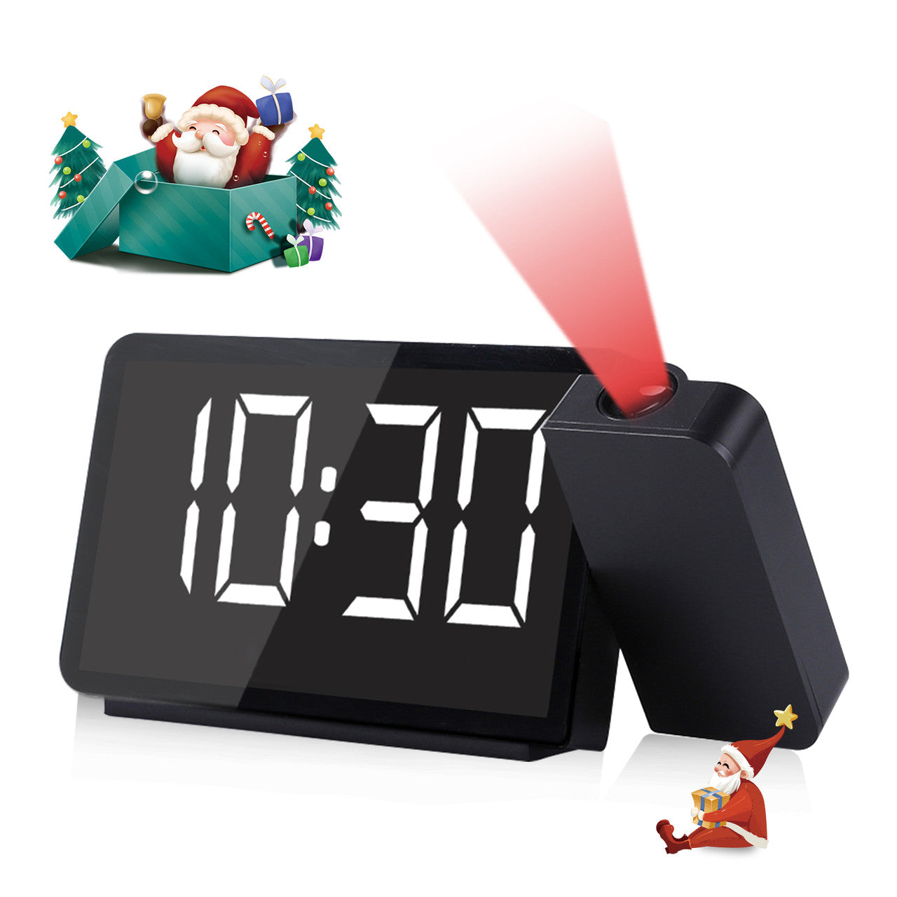 Renogy | Dr. Prepare Projection Alarm Clock with FM Radio | DPWS-IN001-US