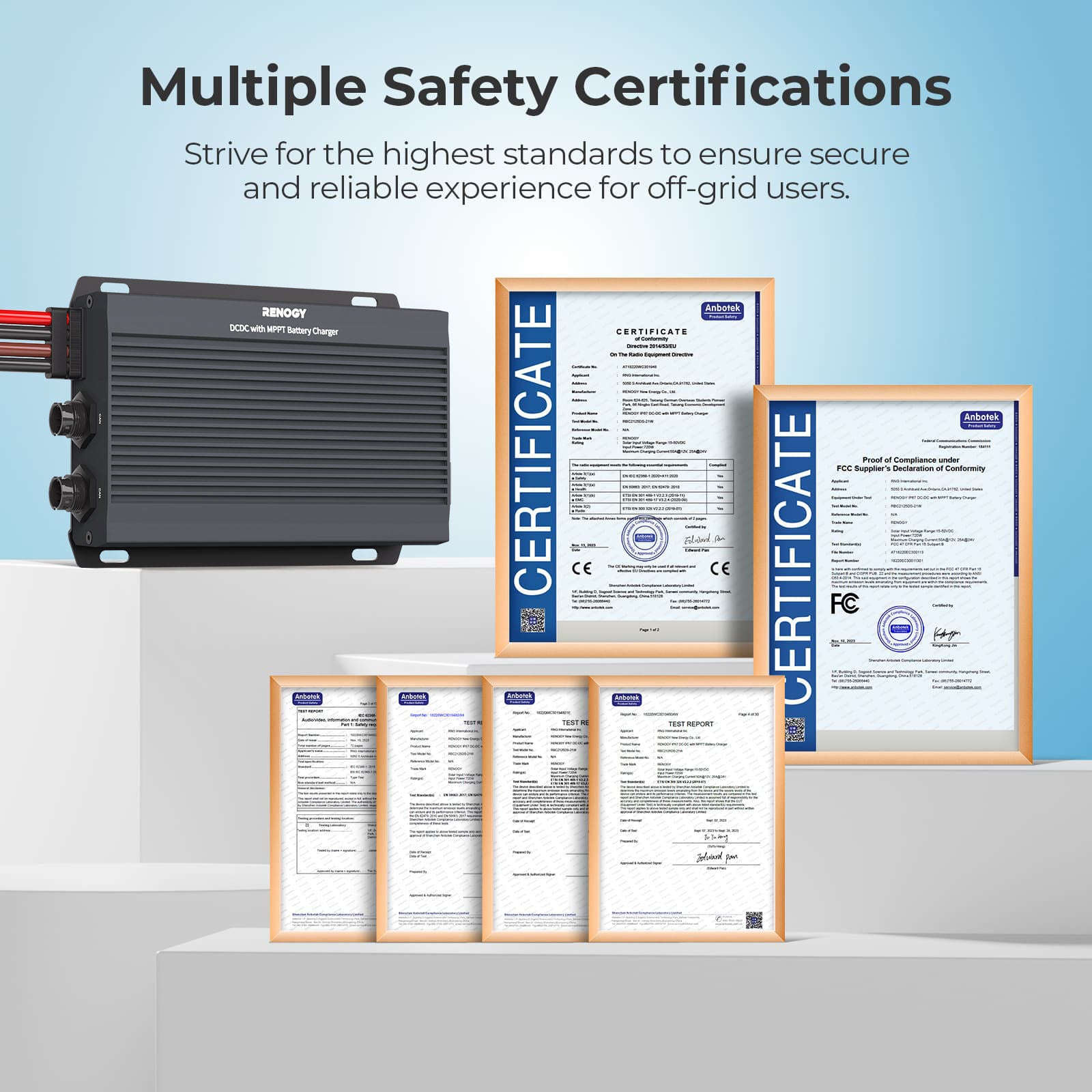 Renogy | 12V/24V IP67 50A DC-DC Battery Charger with MPPT | RBC2125DS-21W-US
