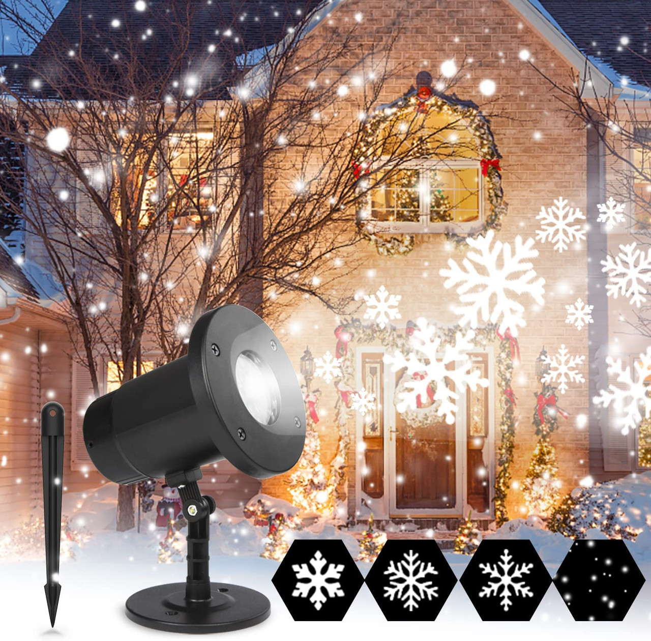 Renogy | Dr. Prepare Christmas Projector Light with Snow Flakes Patterns | DPL-0CL01-US