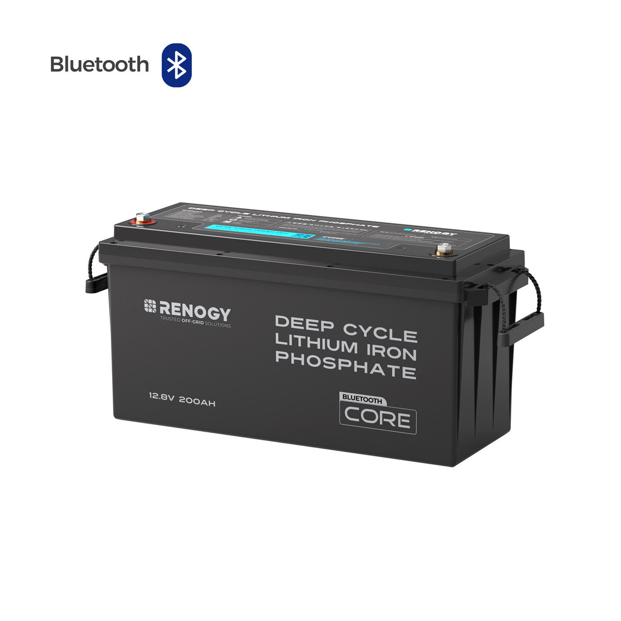 Renogy | Core - 12V 200Ah Lithium Iron Phosphate Battery w/ Bluetooth | RBT12200LFP-B-S-US