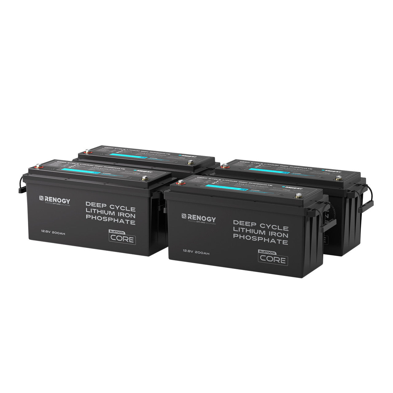 Renogy | Core - 12V 200Ah Lithium Iron Phosphate Battery w/ Bluetooth | RBT12200LFP-B-S-US