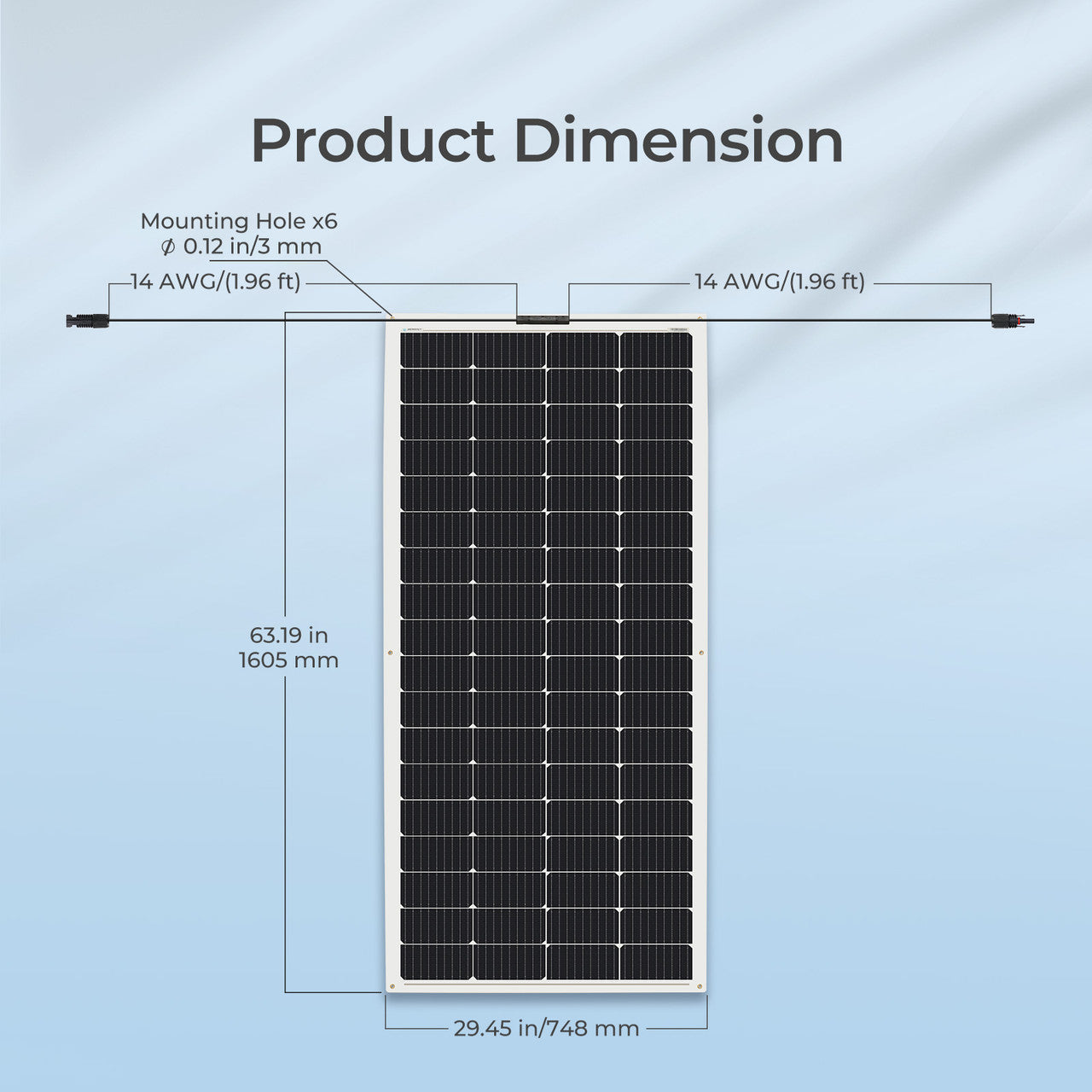 Renogy | Flexible 4PCS 200W 12V Monocrystalline Solar Panel | RSP200DB-72x4
