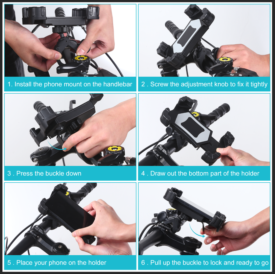 HappyRunSports Phone Holder For Electric Mountain Bike