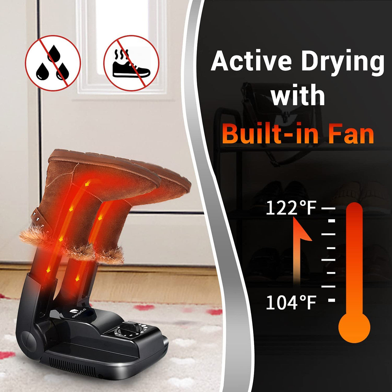 Renogy | Dr.Prepare Boot Dryer Shoe Dryer (Easy Knob) | DBD-0N2G2-US