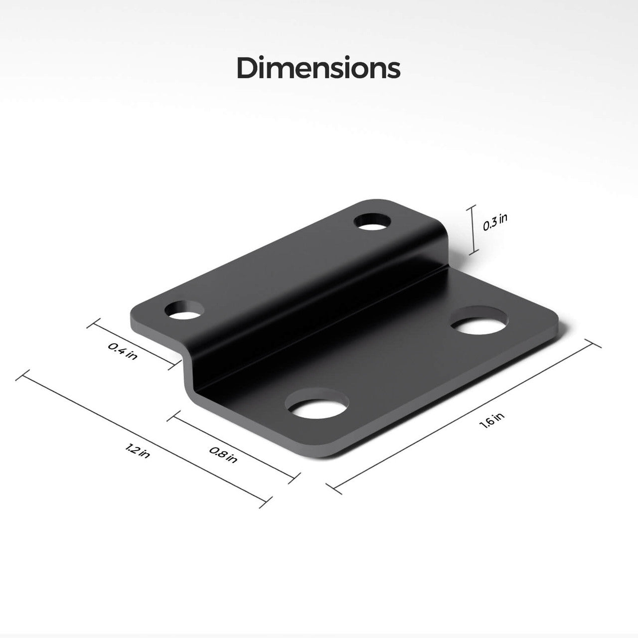 Renogy | Mounting Brackets for 12V 200Ah Pro LiFePO4 Batteries (Set of 4) | RMT12200BT-US