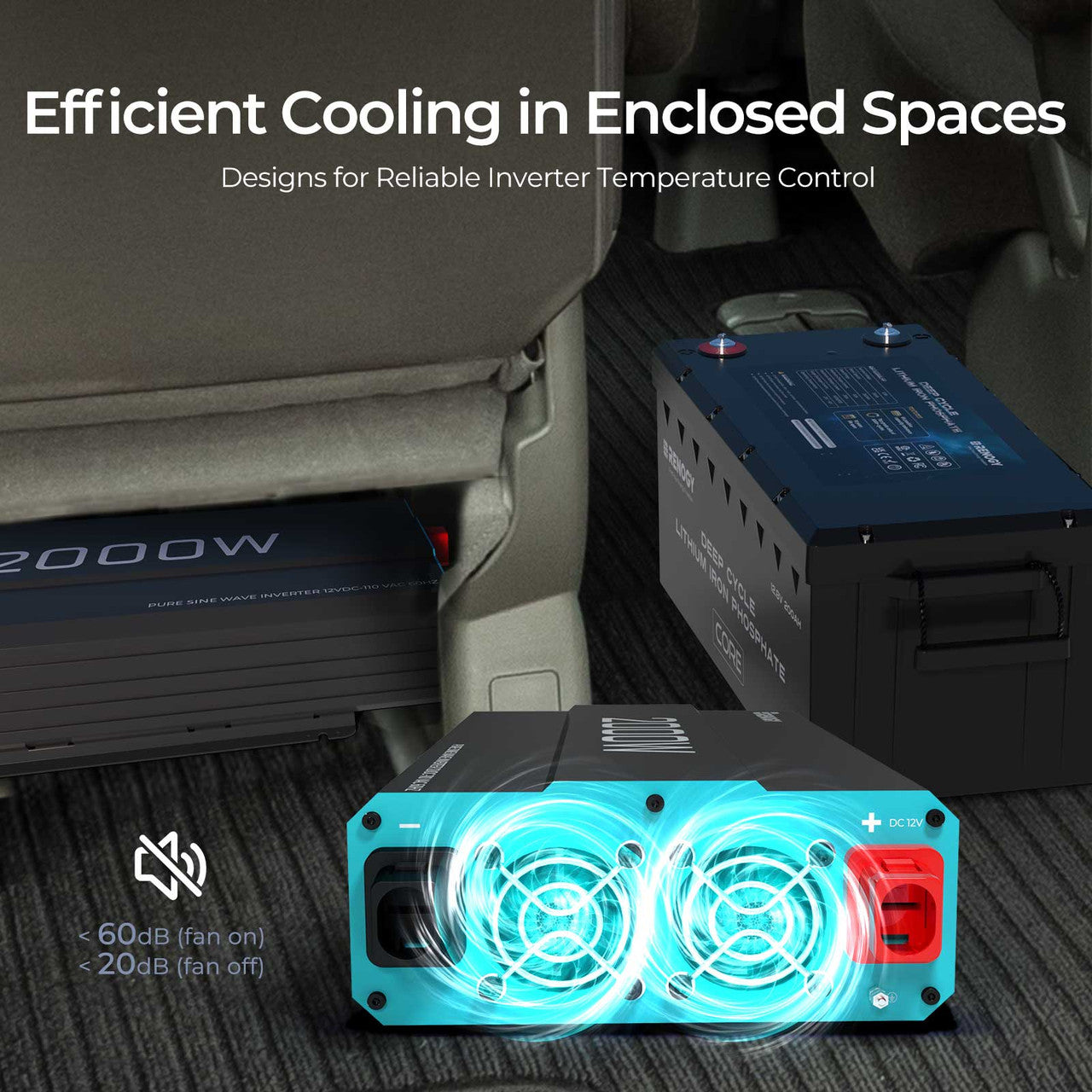 Renogy | 2000W 12V Pure Sine Wave Inverter | RNG-INVT-2000-12V-P2-US