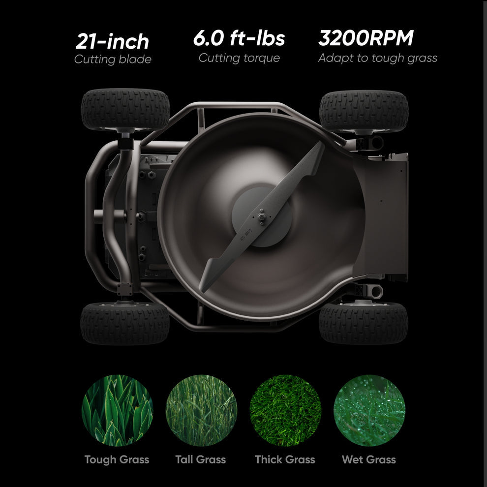 Mowrator S1 Remote Control Lawn Mower 4WD 85% Slope(Wide Wheels Edition)