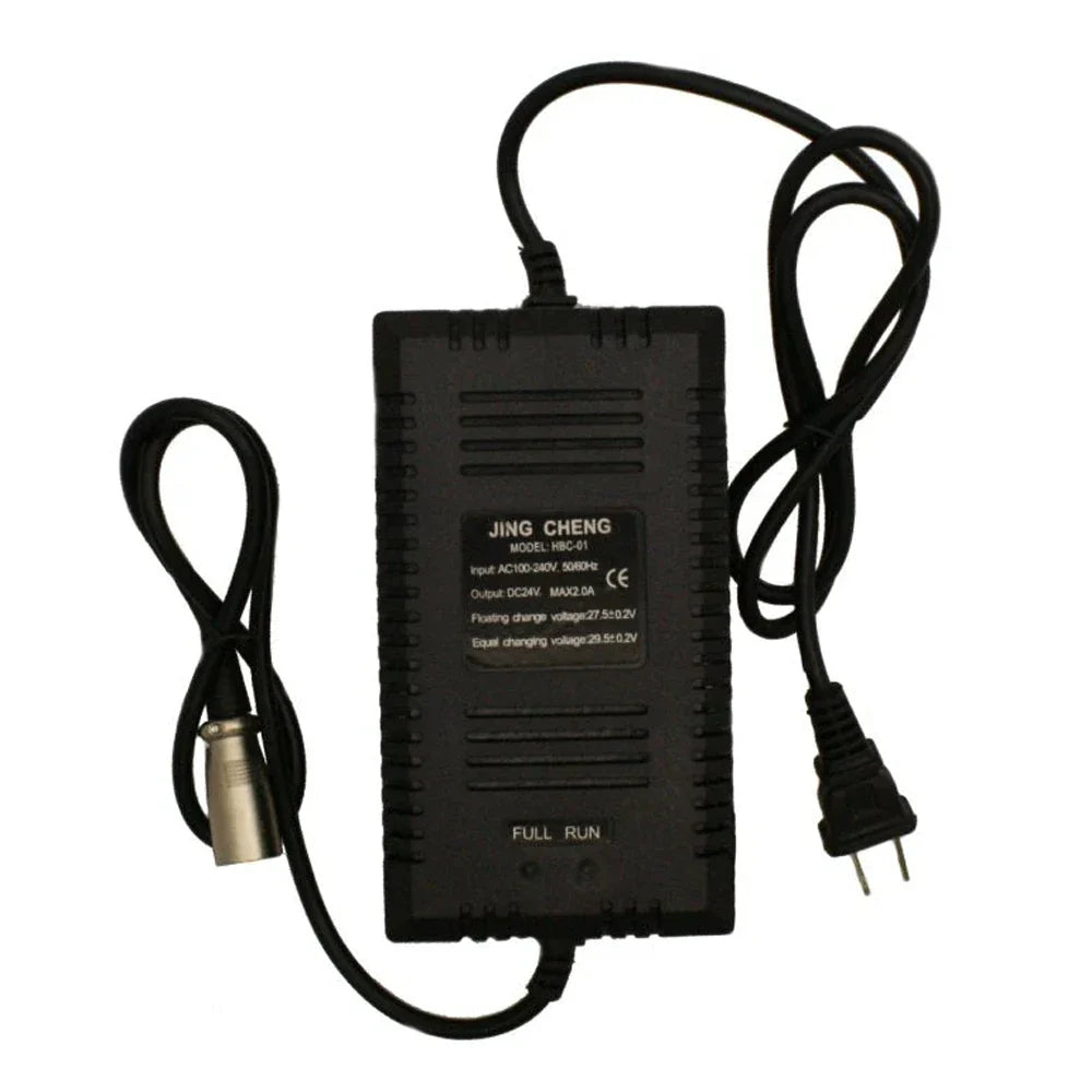 Universal Parts 24V 2 Amp Standard Battery Charger 3-Pin XLR Style