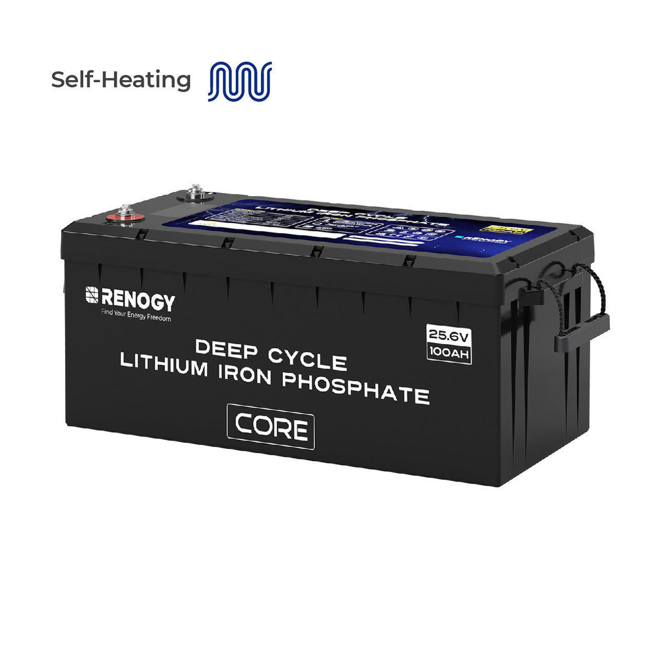 Renogy | Core - 24V 100Ah Deep Cycle Lithium Iron Phosphate Battery | RBT24100LFPSH-US