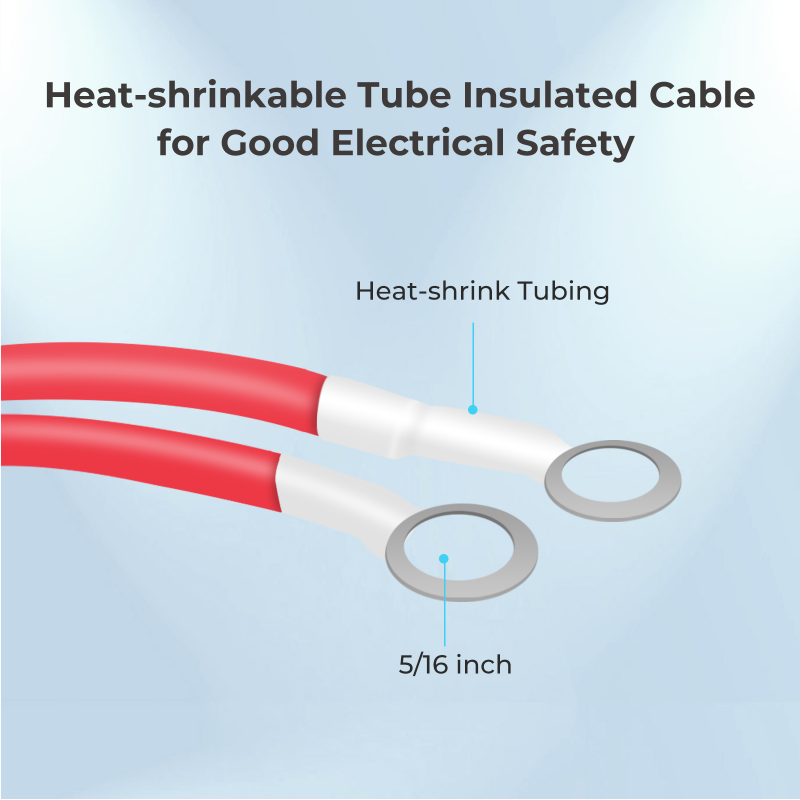 Renogy | 5ft ANL Fuse Cable with Double Ring Terminals for 5/16 in Lugs | RPC0506BC-US
